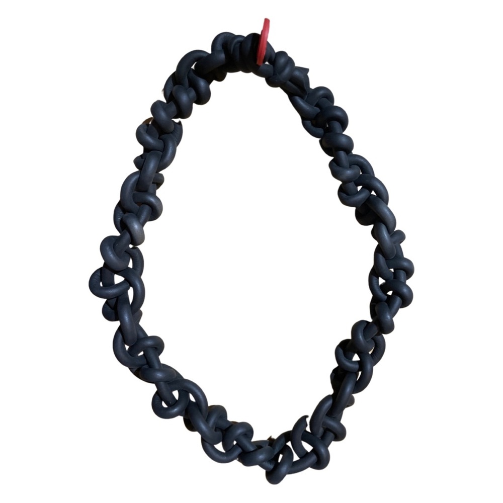 Rubber statement necklace